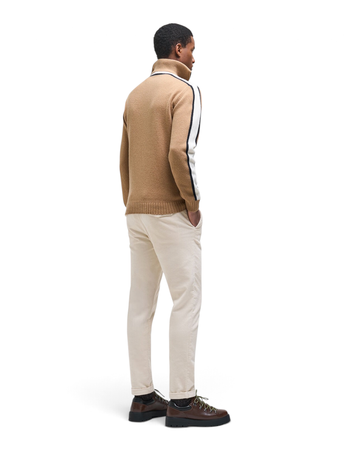 Colmar Originals Pullover mezza zip Heritage beige Marrakech, dettaglio del capo