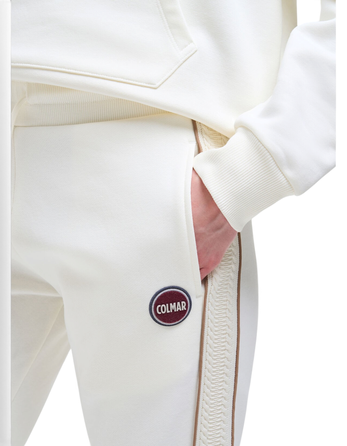 Colmar Originals Pantaloni della tuta Heritage bianco tofu, vista laterale