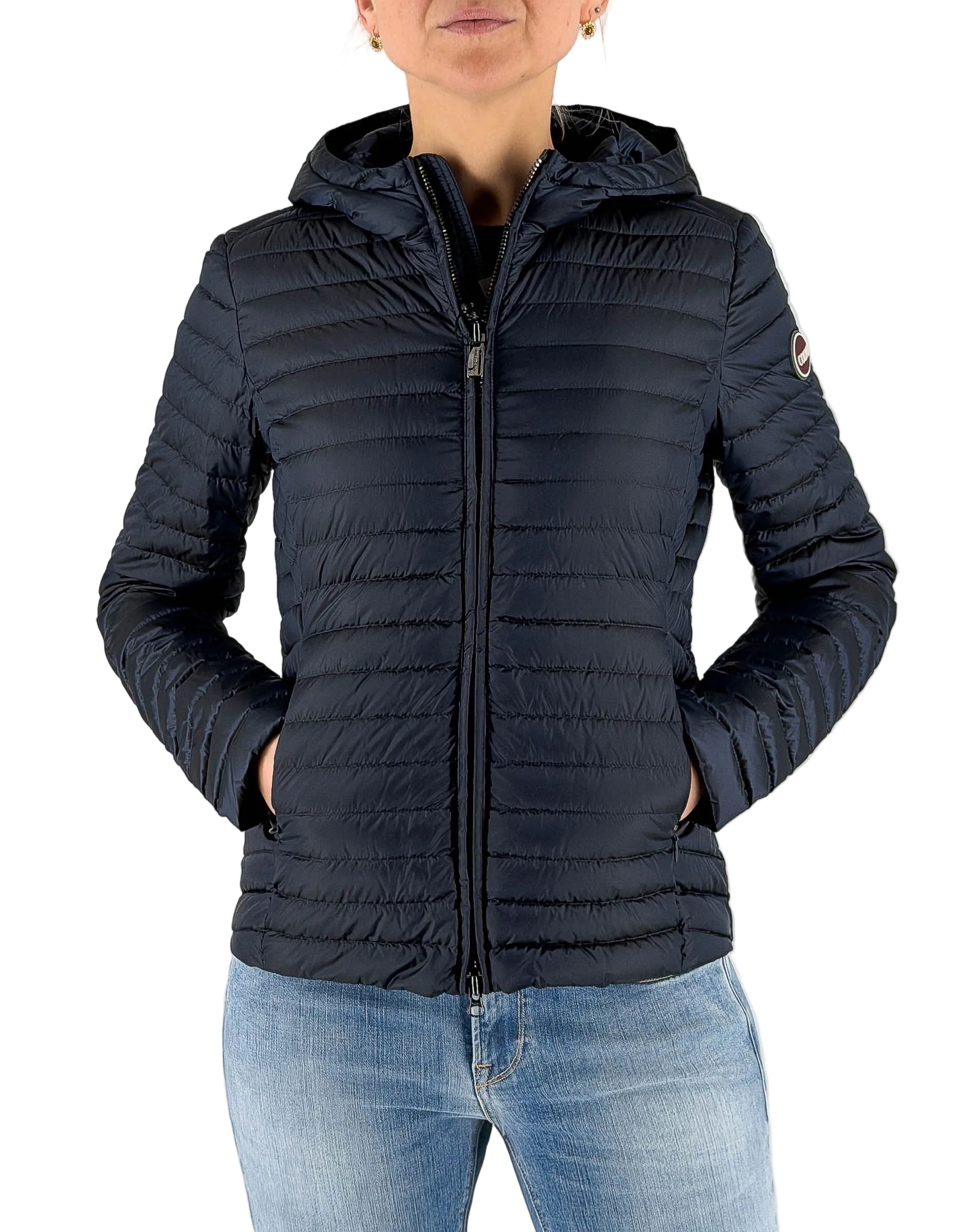 Colmar Originals Piumino 100gr Donna Con Cappuccio, Navy – vista principale – Master SKU COL_IN252213_2YO_68