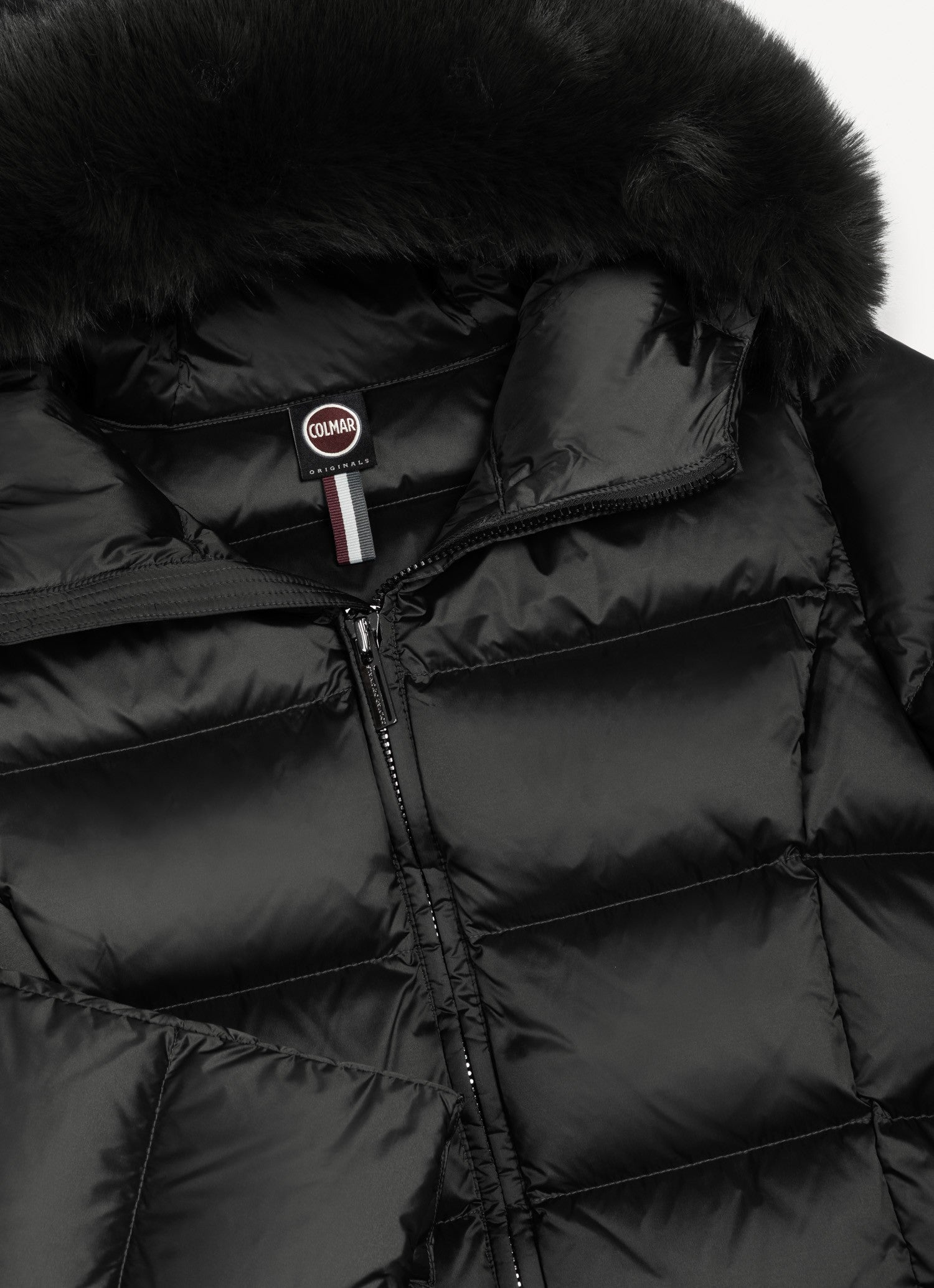 Colmar Originals Piumino Lungo Con Cappuccio Eco Fur Nero – dettaglio prodotto 2 – Master SKU COL_2221E_2YO_99