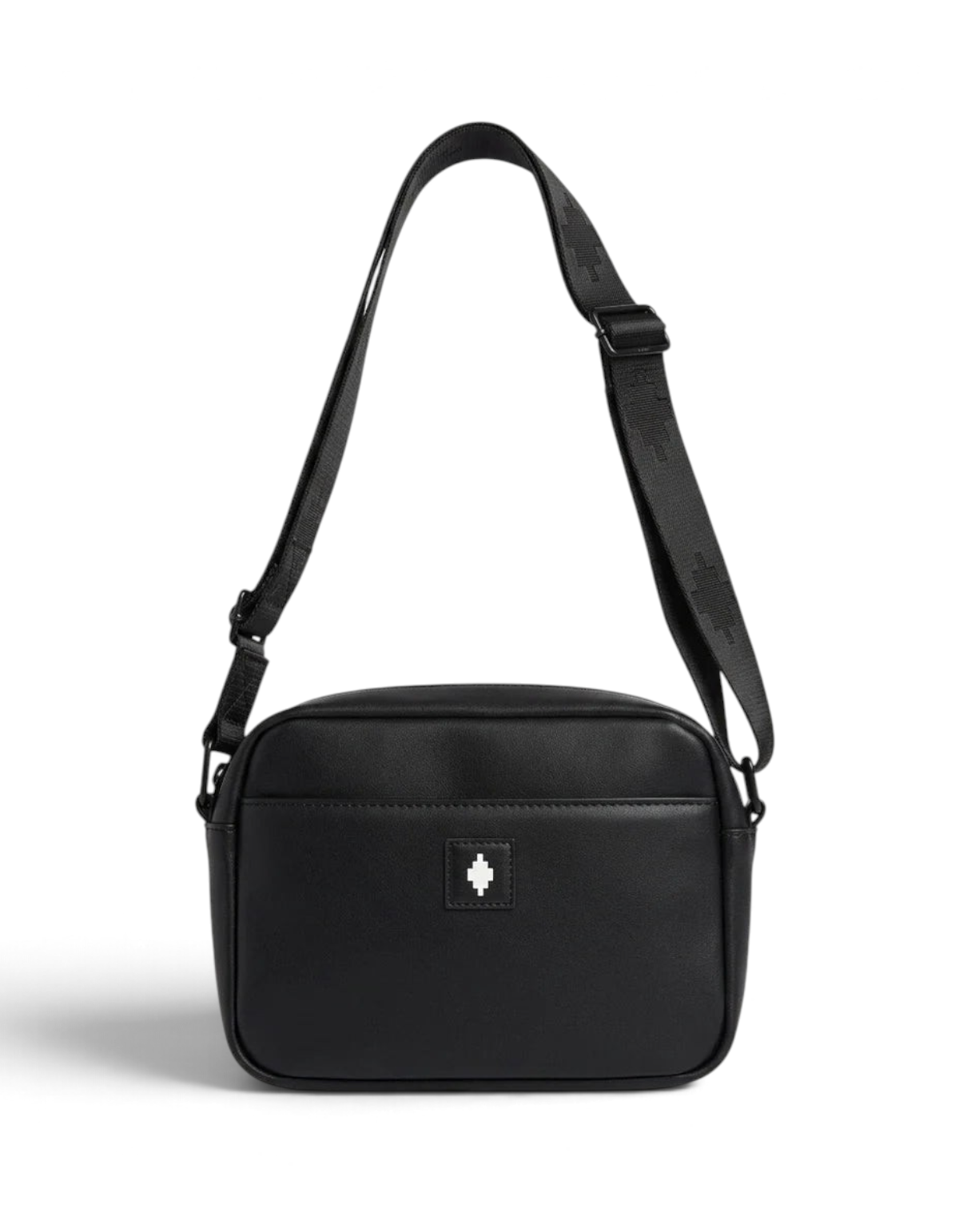 Marcelo Burlon - County Of Milan Borsa a Tracolla Smooth Nero/Bianco COMAF261029