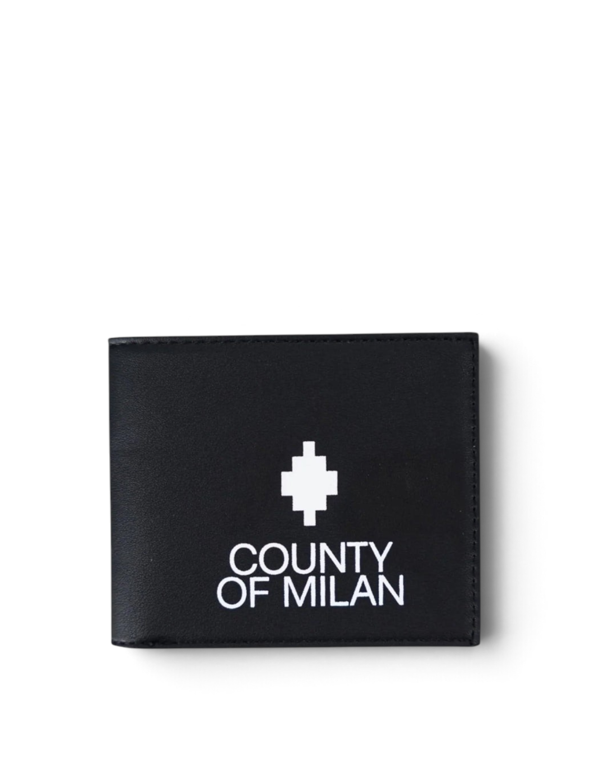 Marcelo Burlon - County Of Milan Portafoglio Smooth Nero/Bianco COMAF261041