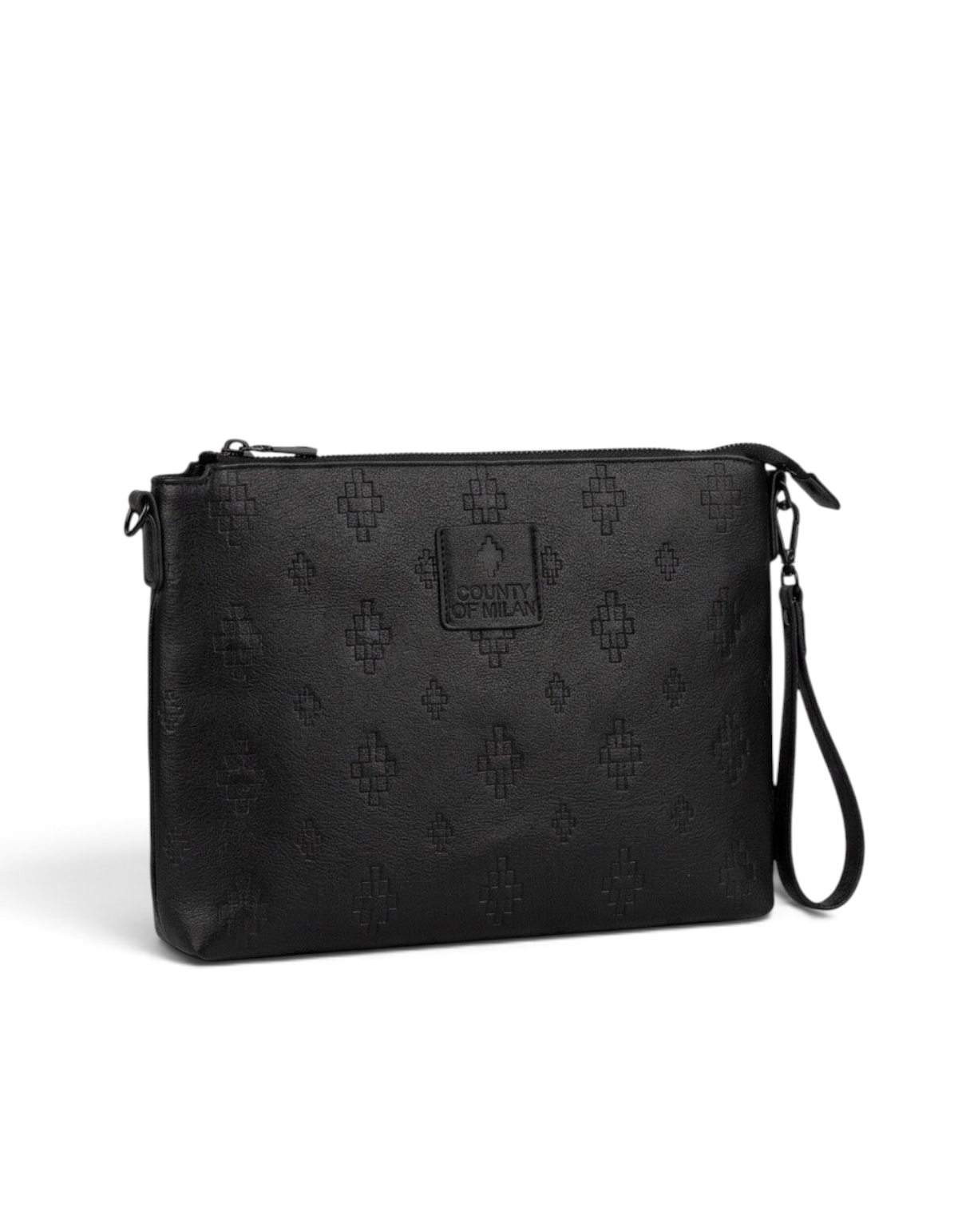 Marcelo Burlon - County Of Milan Pochette Textured Nero COMAF261052