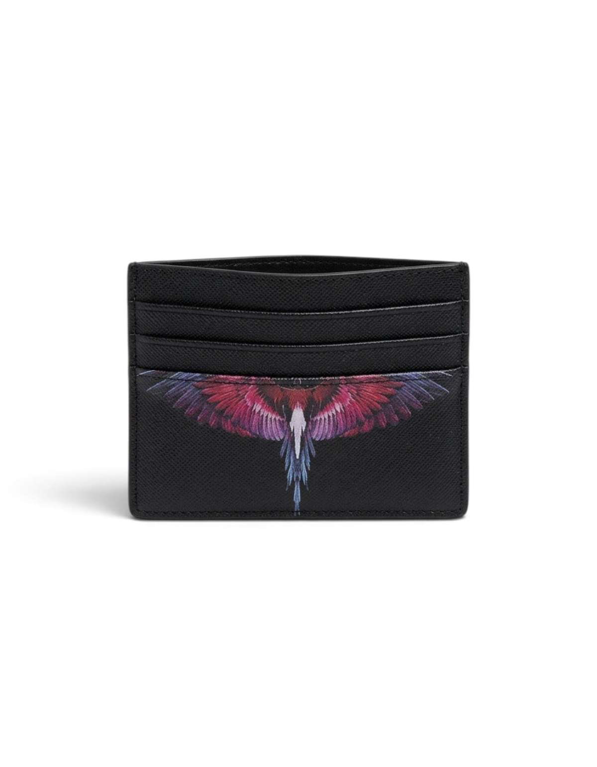 Marcelo Burlon - County Of Milan Portacarte Saffiano Nero/Fire Wings COMAF261095