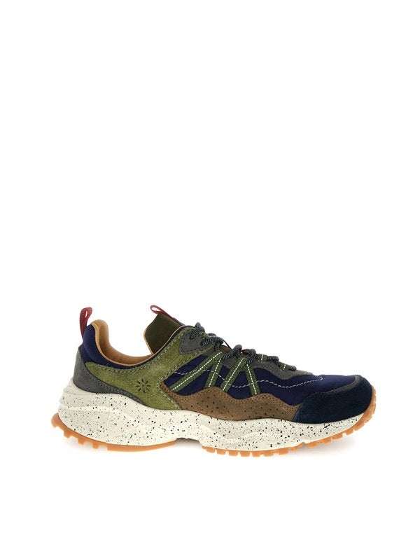 Sneaker Sanchia Uni Cow Velour/Nylon Black-Brown-Mud - Immagine 3