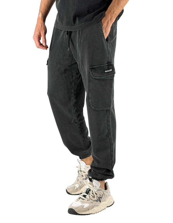 Devid Label Aberdeen - Pantalone in Felpa - Comfort, Nero – vista principale – Master SKU DL_ABERDEEN NERO