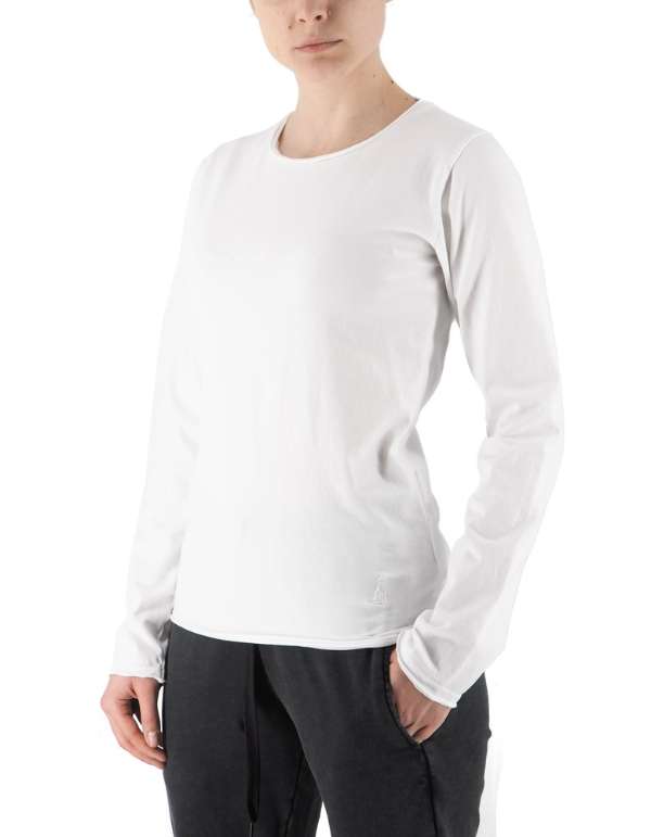 Devid Label Alicante - T-shirt Manica Lunga - Essential, Bianco – vista principale – Master SKU DL_ALICANTE BIANCO