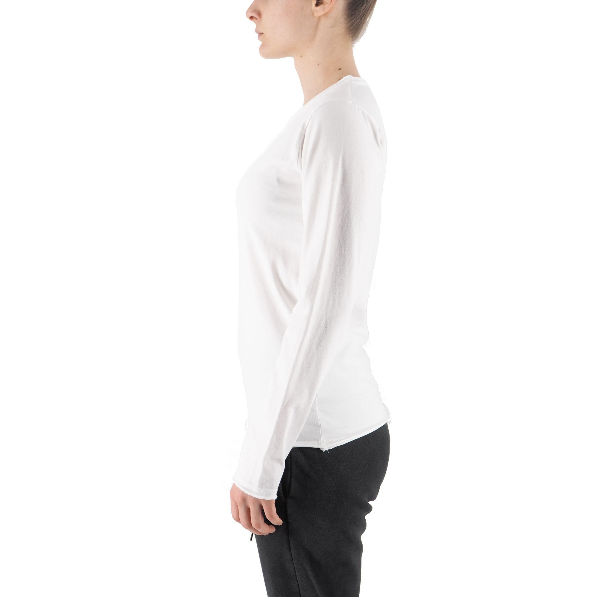 Devid Label Alicante - T-shirt Manica Lunga - Essential, Bianco – dettaglio prodotto 5 – Master SKU DL_ALICANTE BIANCO