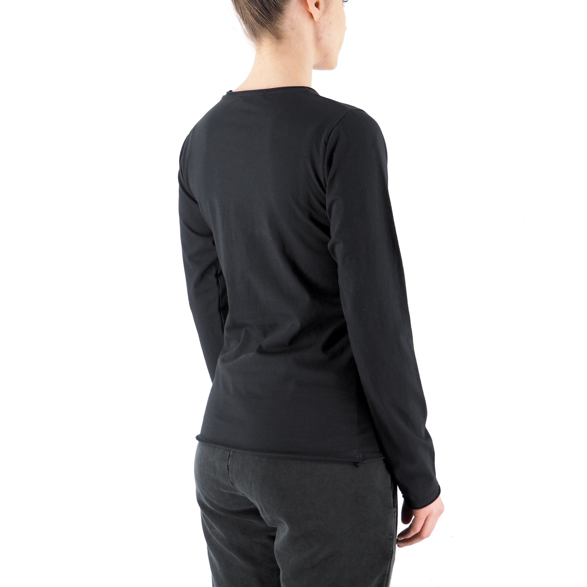 Devid Label Alicante - T-shirt Manica Lunga - Essential, Nero – dettaglio prodotto 5 – Master SKU DL_ALICANTE NERO