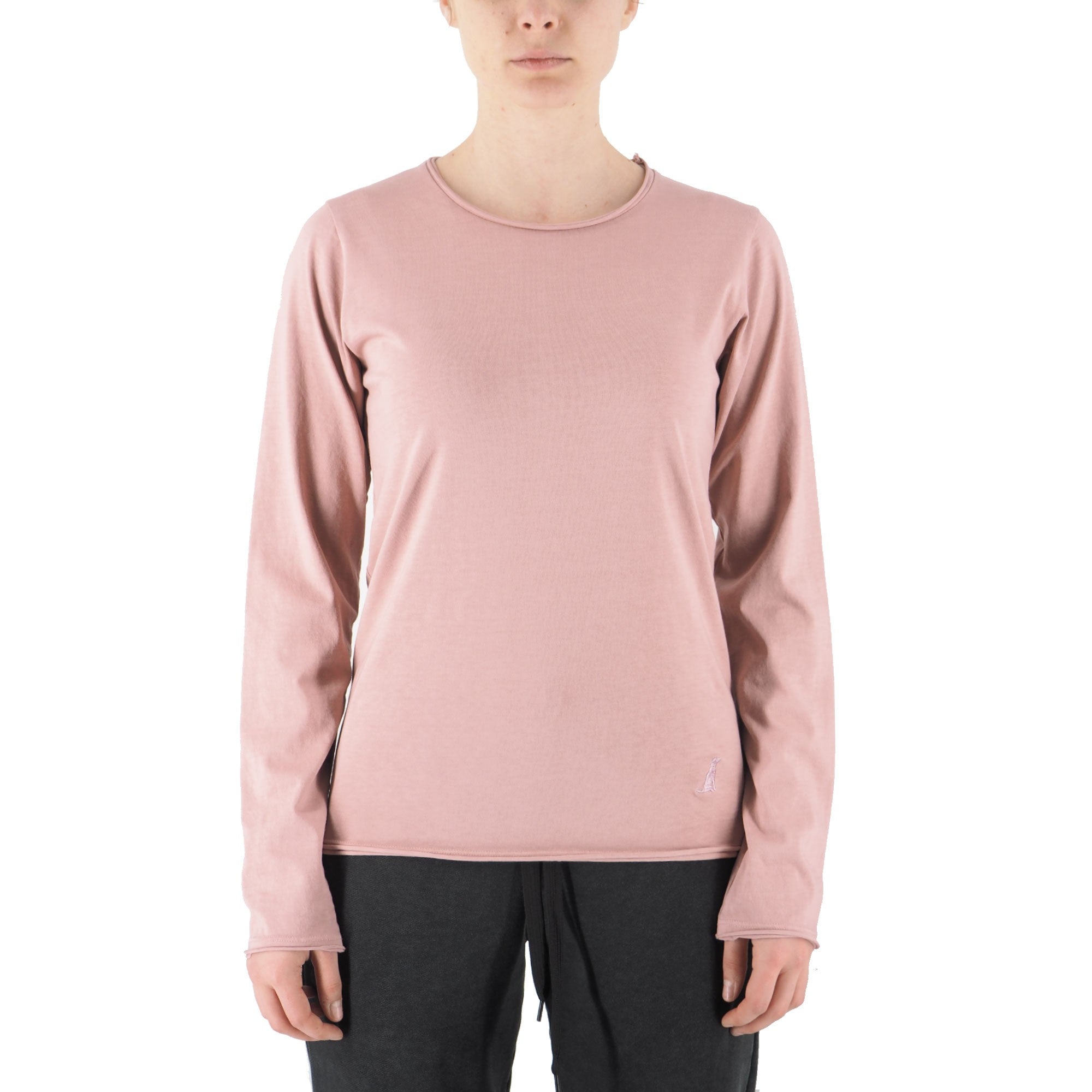 Devid Label Alicante - T-shirt Manica Lunga - Essential, Rosa – dettaglio prodotto 3 – Master SKU DL_ALICANTE ROSA ANTICO
