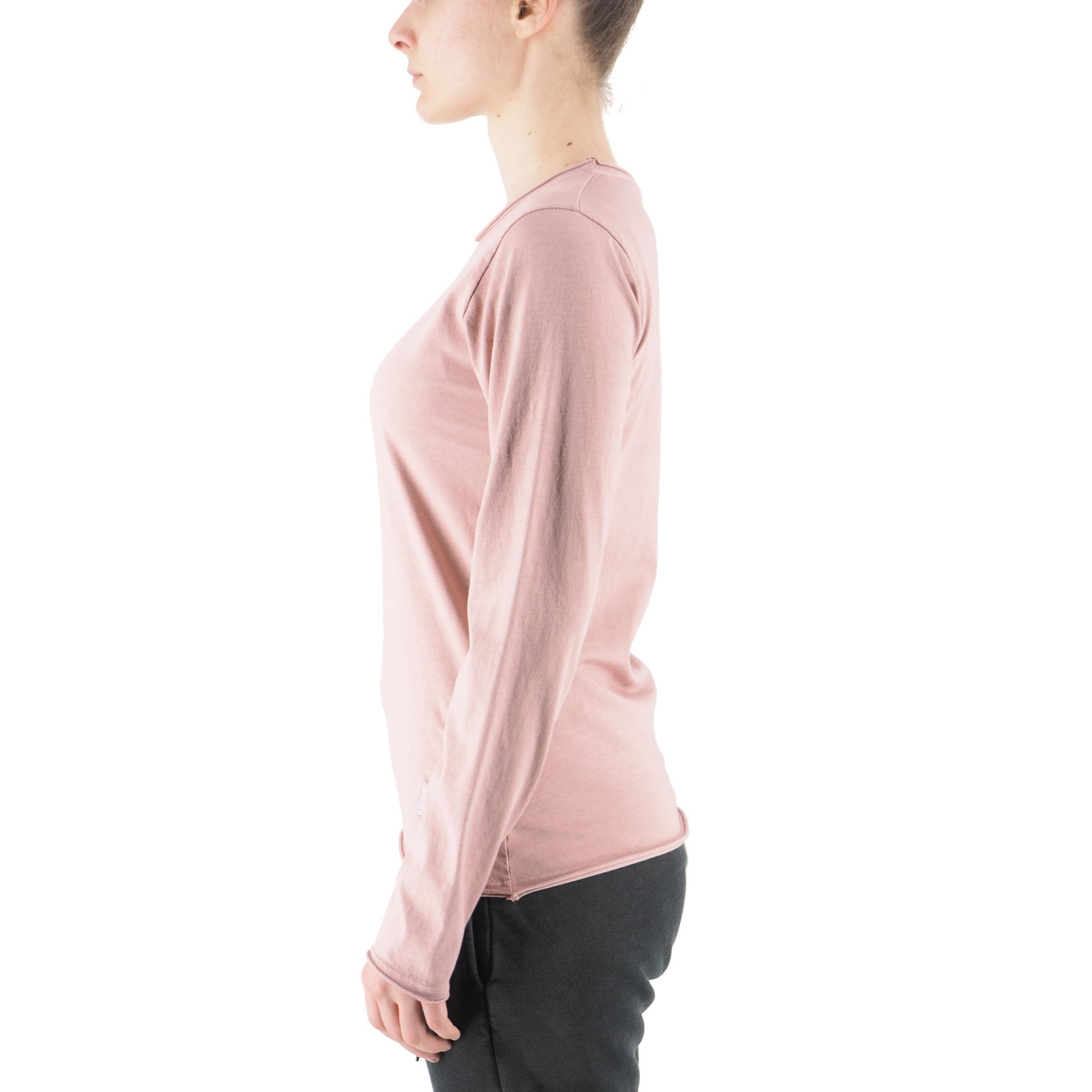 Devid Label Alicante - T-shirt Manica Lunga - Essential, Rosa – dettaglio prodotto 4 – Master SKU DL_ALICANTE ROSA ANTICO