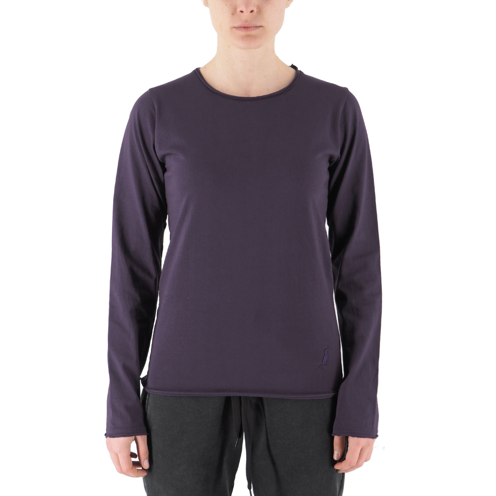 Devid Label Alicante - T-shirt Manica Lunga - Essential, Viola – dettaglio prodotto 3 – Master SKU DL_ALICANTE VIOLA SCURO