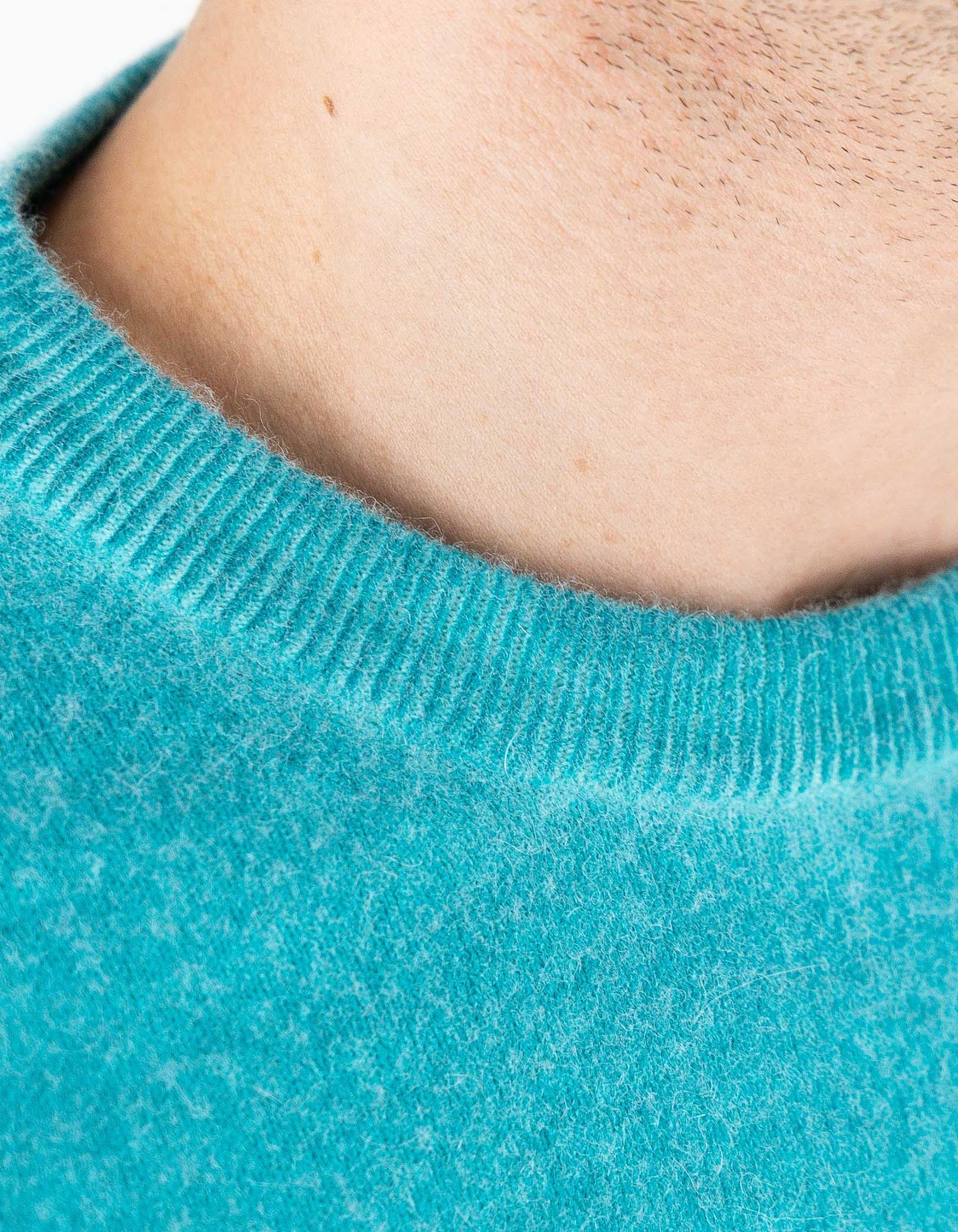 Devid Label Bergen - Maglia Girocollo - Lana Cashmere – dettaglio prodotto 2 – Master SKU DL_DL006_22815_OTTANIO_SCURO