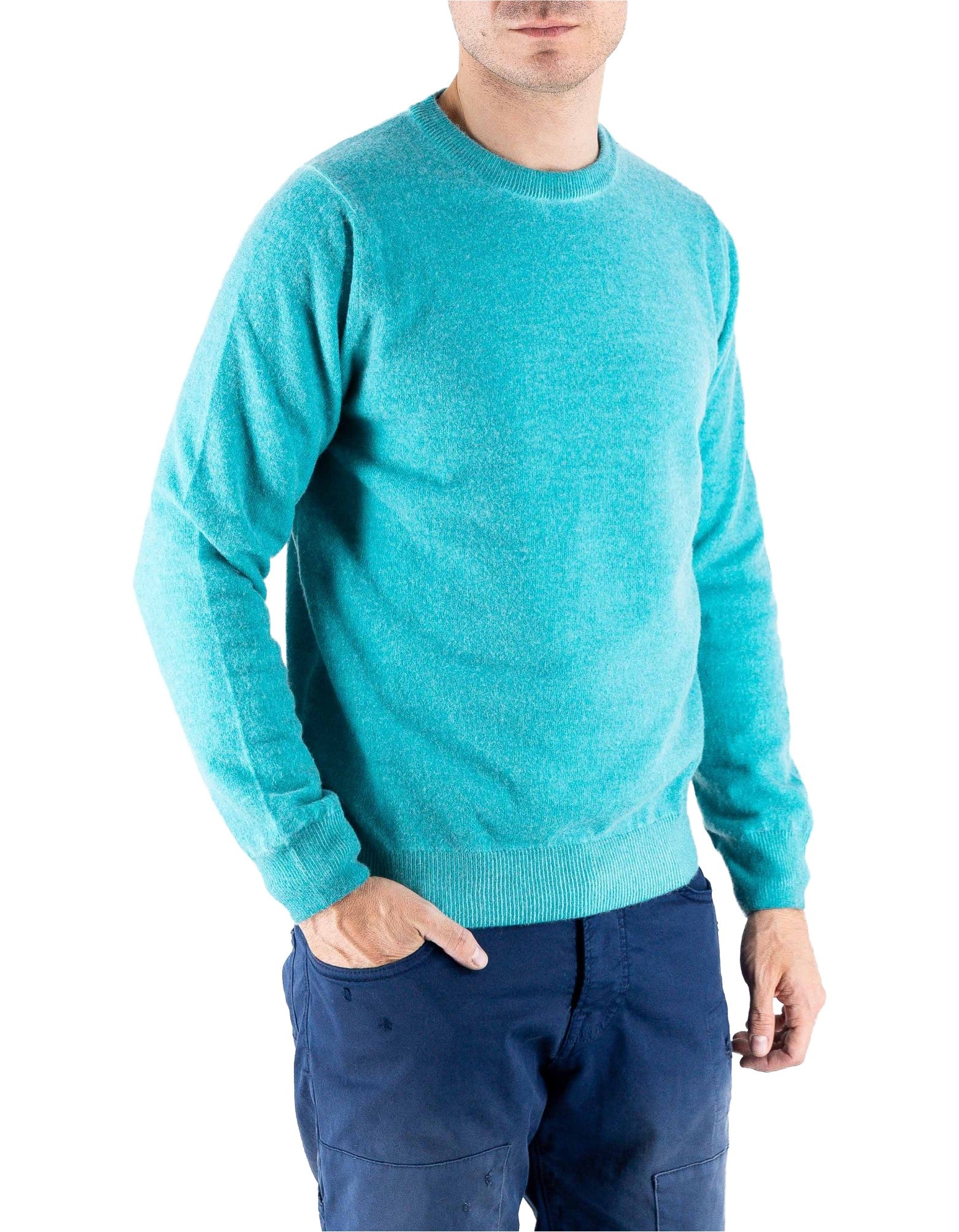 Devid Label Bergen - Maglia Girocollo - Lana Cashmere – dettaglio prodotto 4 – Master SKU DL_DL006_22815_OTTANIO_SCURO