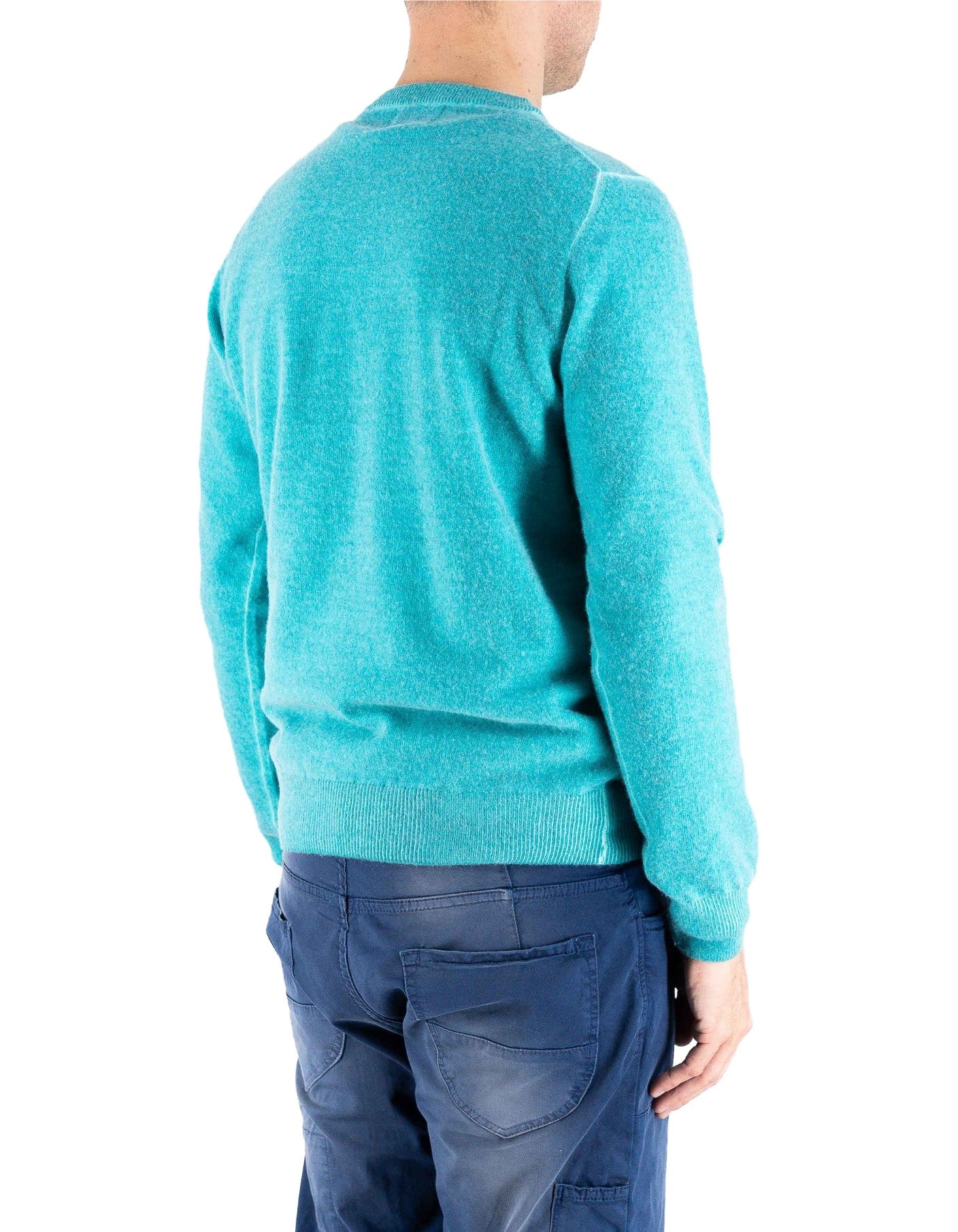 Devid Label Bergen - Maglia Girocollo - Lana Cashmere – dettaglio prodotto 5 – Master SKU DL_DL006_22815_OTTANIO_SCURO