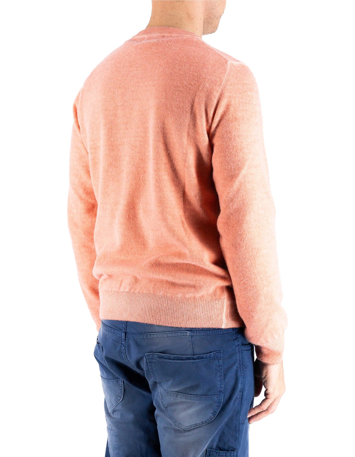 Devid Label Bergen - Maglia Girocollo - Lana Cashmere – dettaglio prodotto 5 – Master SKU DL_DL006_22837_CANTALUPO_SCURO