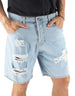 Devid Label Biarritz - Bermuda in Denim - Destroyed – vista principale – Master SKU DL_DAV J 9041