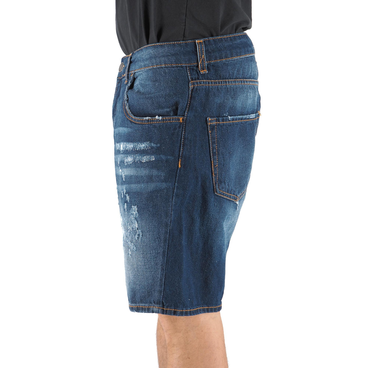 Devid Label Biarritz - Bermuda in Denim - Medium Wash, Blue – dettaglio prodotto 5 – Master SKU DL_DAV J 13010