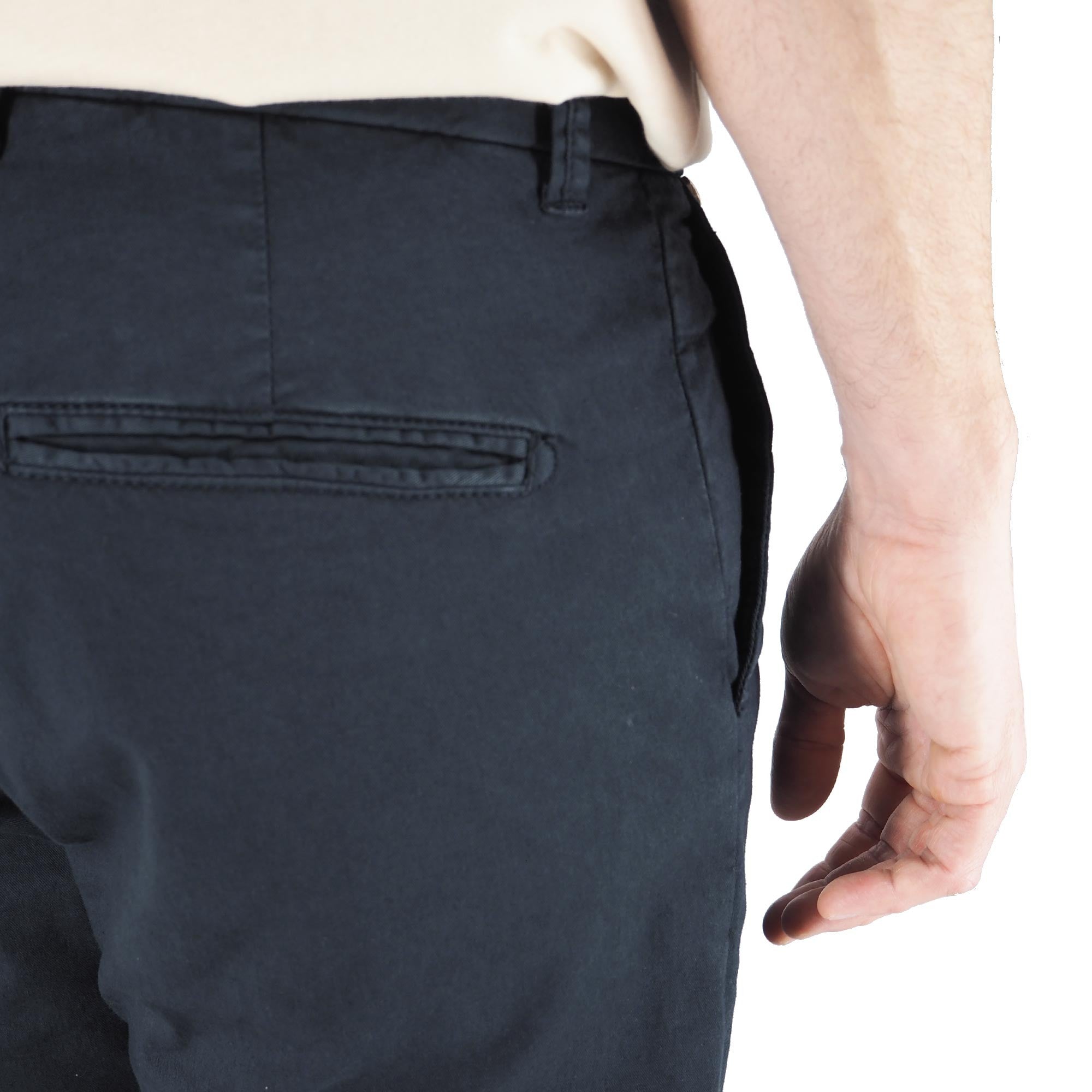 Devid Label Brighton - Pantalone Chino - Capri, Blu Navy – dettaglio prodotto 2 – Master SKU DL_CHINO ESS1030 BLUNAVY