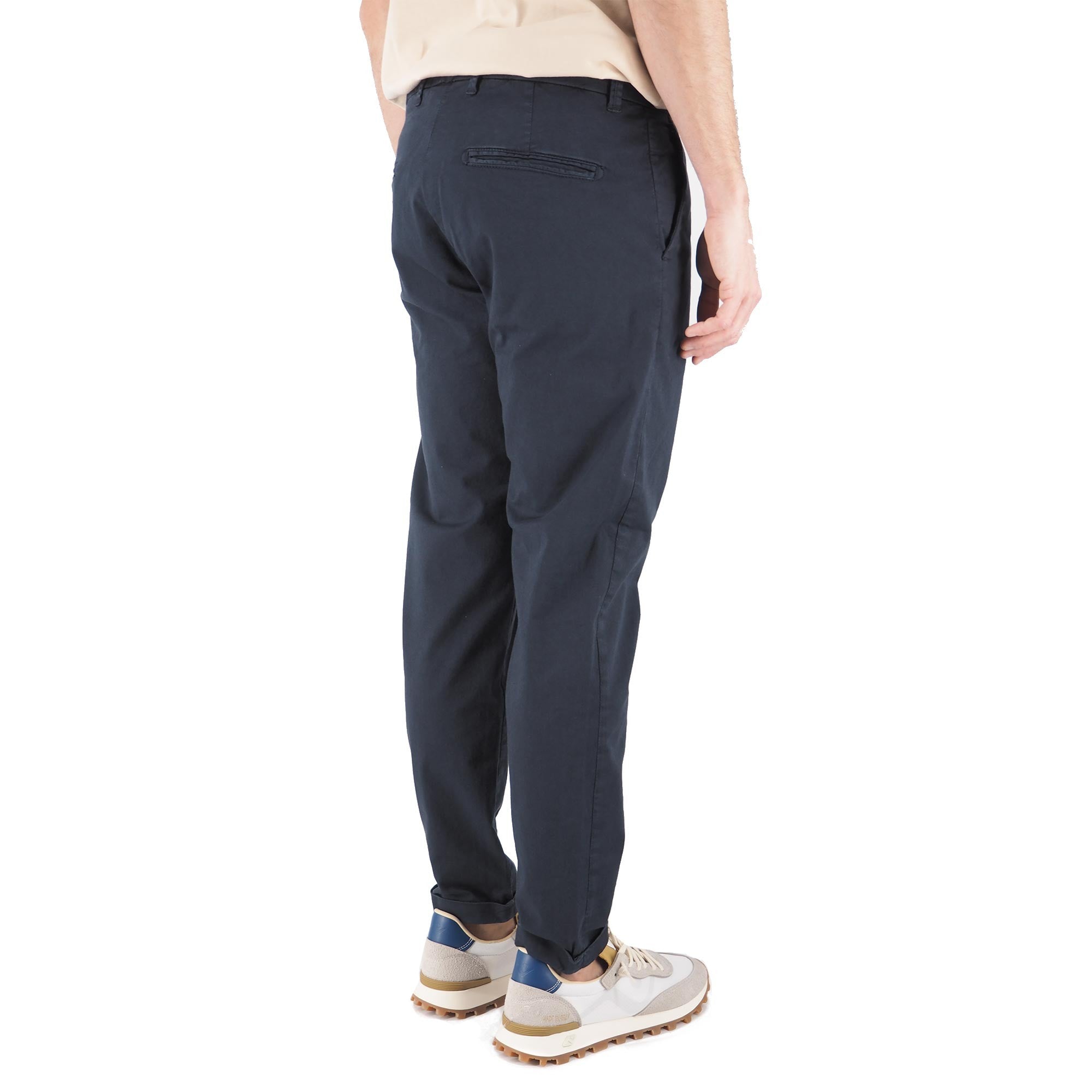 Devid Label Brighton - Pantalone Chino - Capri, Blu Navy – dettaglio prodotto 4 – Master SKU DL_CHINO ESS1030 BLUNAVY