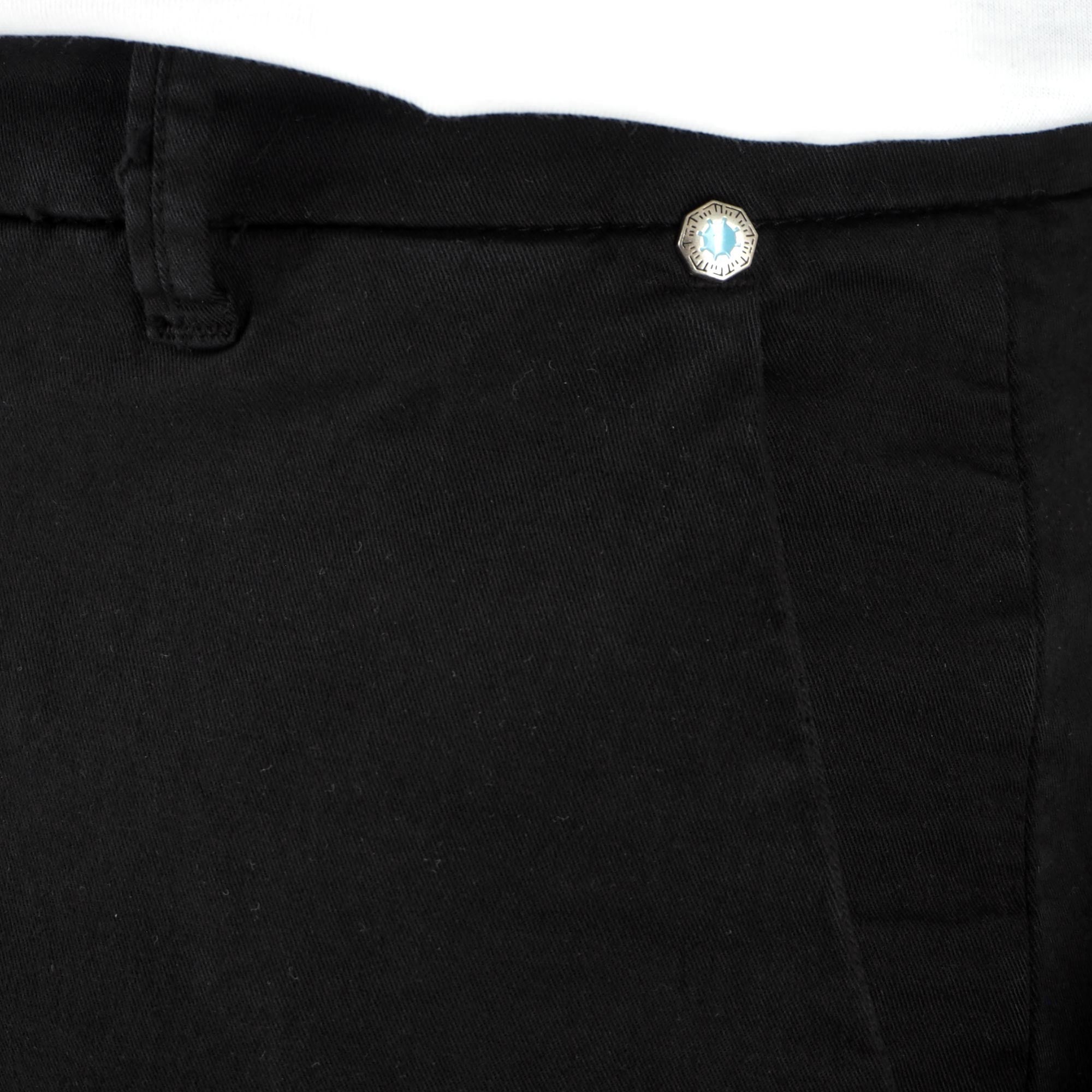 Devid Label Brighton - Pantalone Chino - Capri, Nero – dettaglio prodotto 2 – Master SKU DL_CHINO ESS1030 NERO