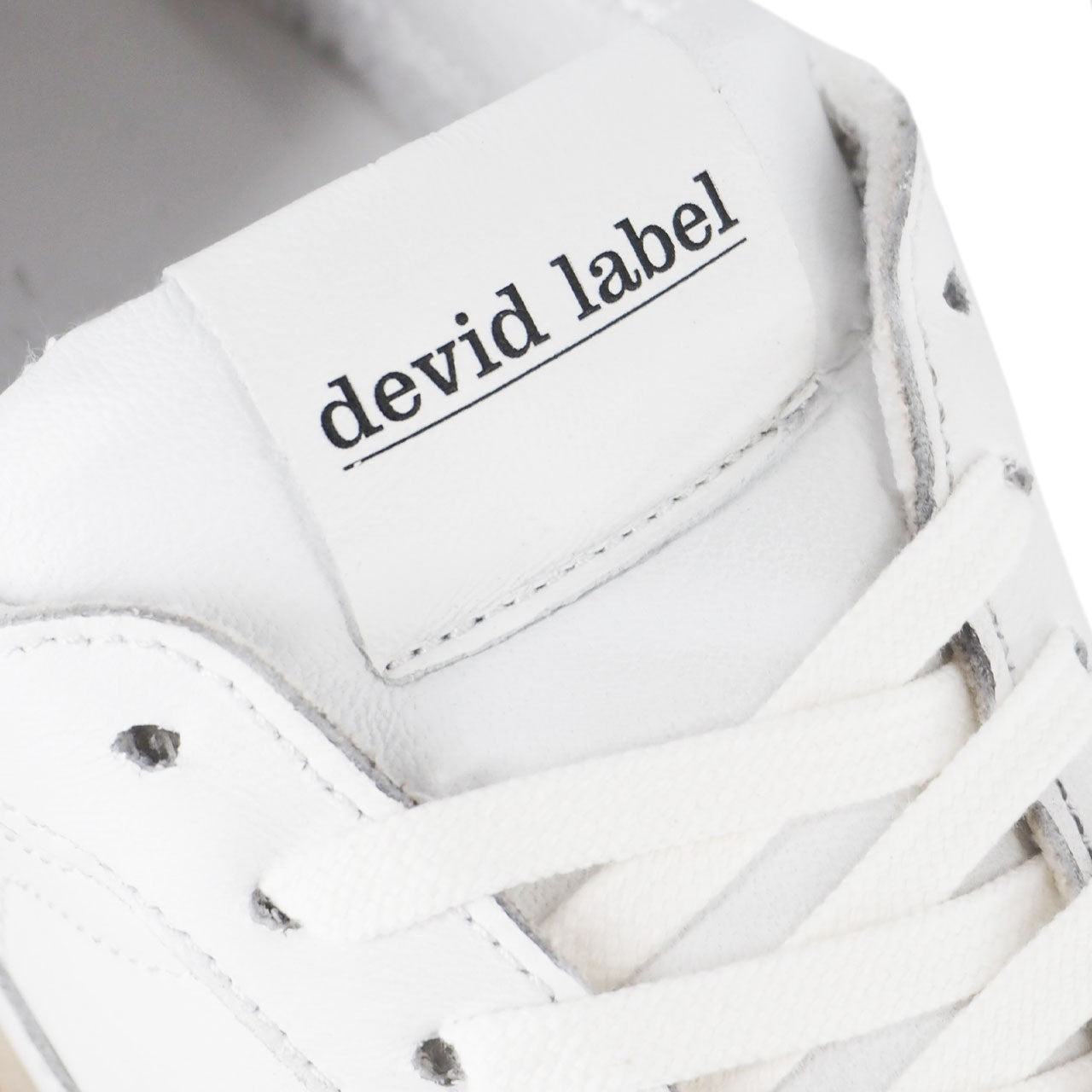 Devid Label Como - Sneaker in Nappa e Camoscio - Premium, Bianco – dettaglio prodotto 4 – Master SKU DL_DLS BIANCO