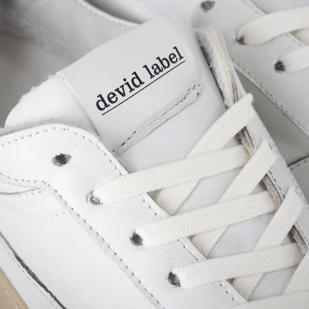 Devid Label Como - Sneaker in Nappa e Camoscio - Premium, Bianco – dettaglio prodotto 3 – Master SKU DL_DLS RIPOR VERDE