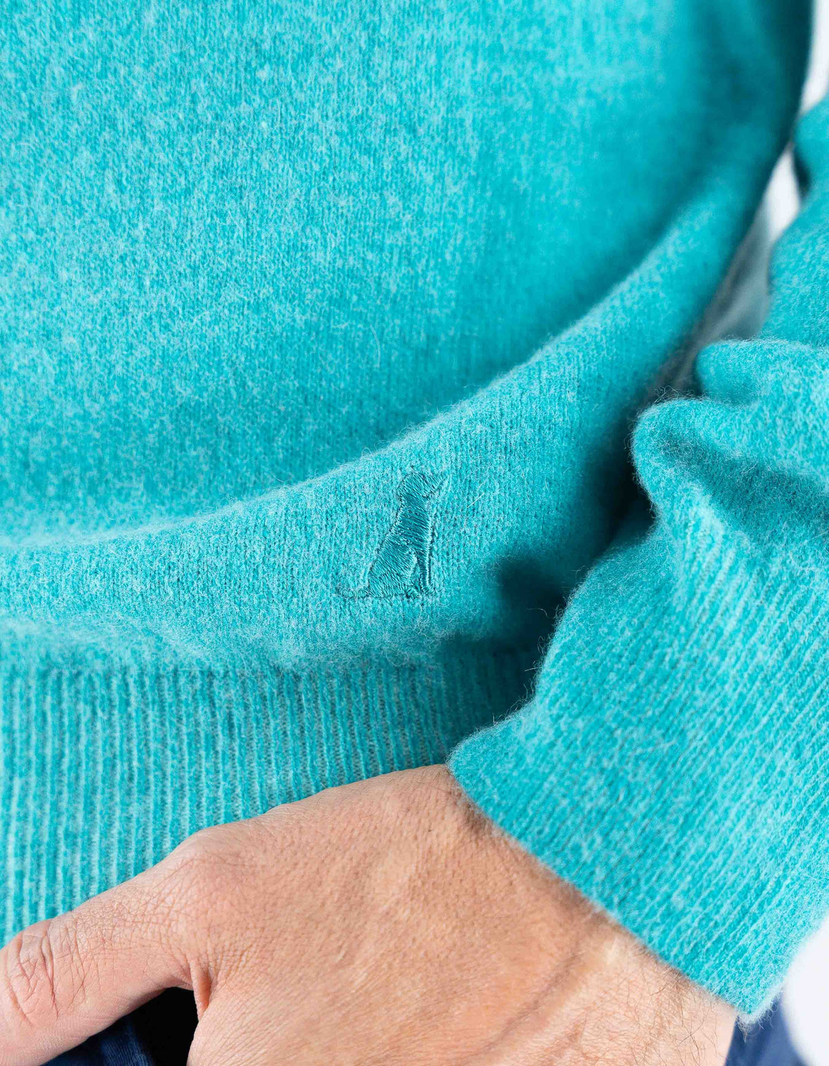 Devid Label Copenaghen - Polo in Maglia - Lana Cashmere – dettaglio prodotto 3 – Master SKU DL_DL015_22815_OTTANIO_SCURO