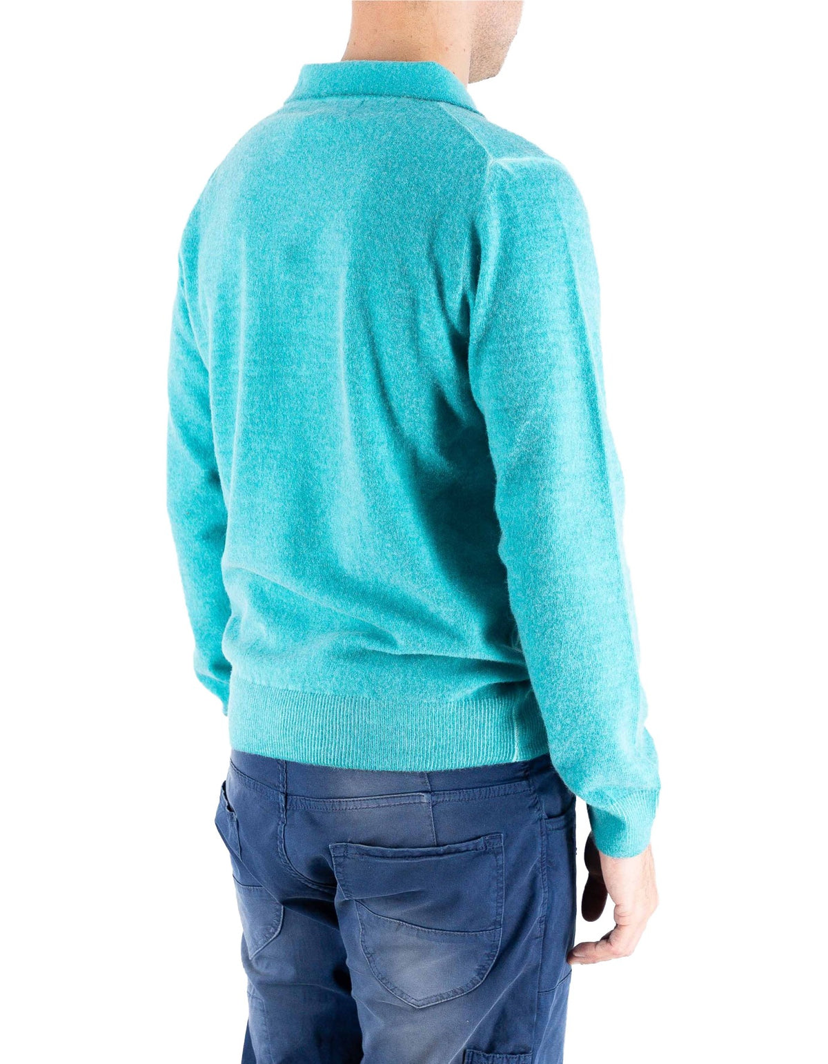 Devid Label Copenaghen - Polo in Maglia - Lana Cashmere – dettaglio prodotto 5 – Master SKU DL_DL015_22815_OTTANIO_SCURO
