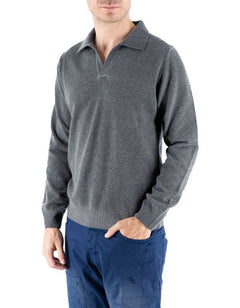 Devid Label Copenaghen - Polo in Maglia - Lana Cashmere, Grigio – vista principale – Master SKU DL_DL015_GRIGIO_CAMPIONE