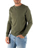 Devid Label Corniglia - Maglia Girocollo Manica Lunga - Cotone Premium – vista principale – Master SKU DL_CORNIGLIA MT25122 MILITARE