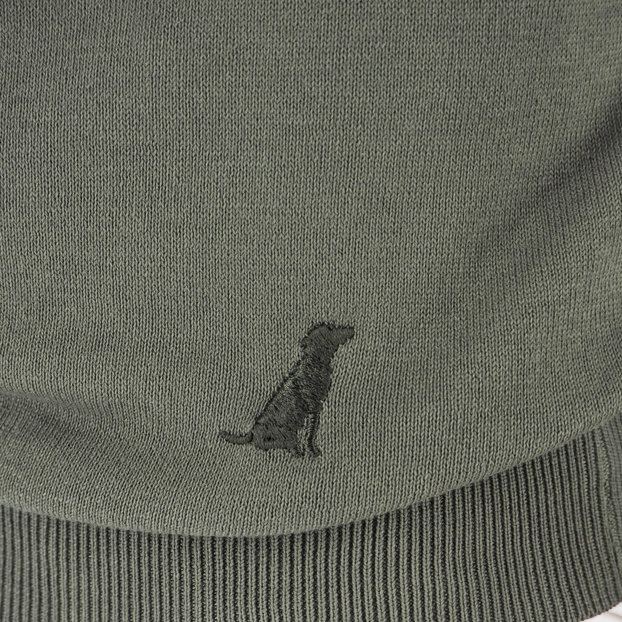 Devid Label Corniglia - Maglia Girocollo Manica Lunga - Cotone Premium – dettaglio prodotto 2 – Master SKU DL_CORNIGLIA MT25122 MILITARE