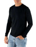 Devid Label Corniglia - Maglia Girocollo Manica Lunga - Cotone Premium, Nero – vista principale – Master SKU DL_CORNIGLIA MT25122 NERO