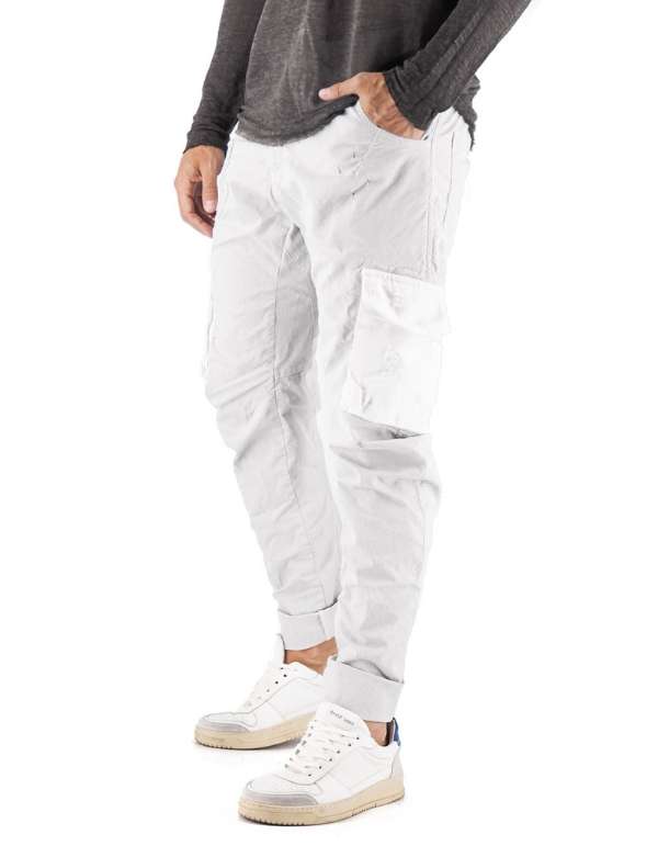 Devid Label Courmayeur - Pantalone Cargo - Essential – vista principale – Master SKU DL_COURMA INT05 GHIACCIO