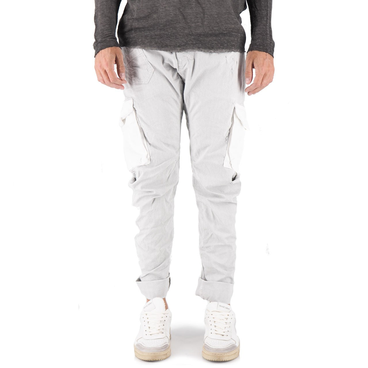 Devid Label Courmayeur - Pantalone Cargo - Essential – dettaglio prodotto 3 – Master SKU DL_COURMA INT05 GHIACCIO