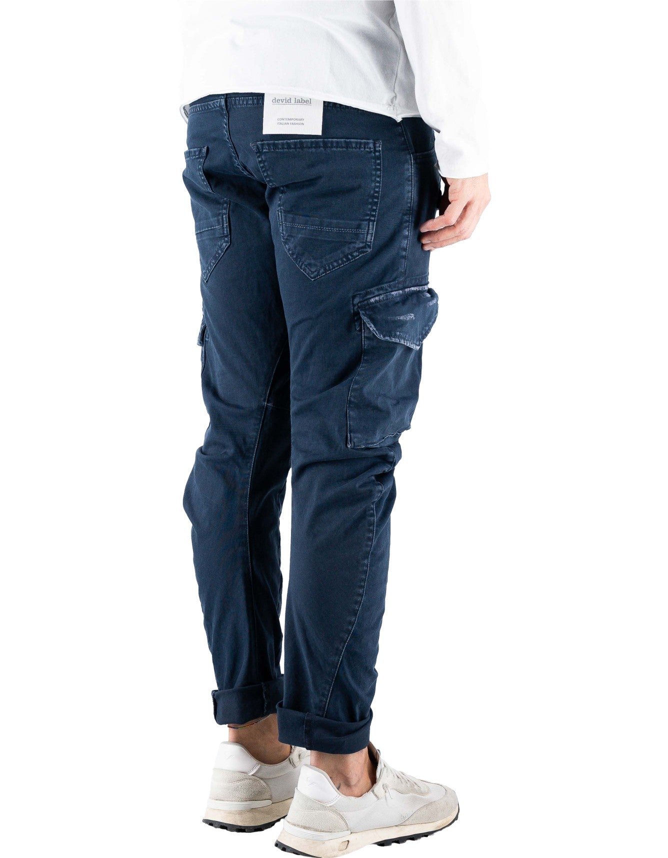 Devid Label Courmayeur - Pantalone Cargo - Strong, Blu Navy – dettaglio prodotto 4 – Master SKU DL_COURMA_STRONG_BLU_NAVY