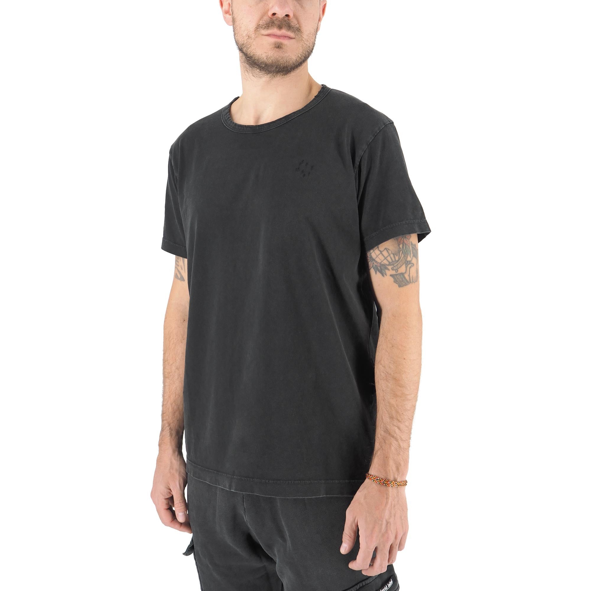 Devid Label Covent - T-shirt Girocollo - Destroyed, Nero – dettaglio prodotto 3 – Master SKU DL_SUPER COVENT NERO