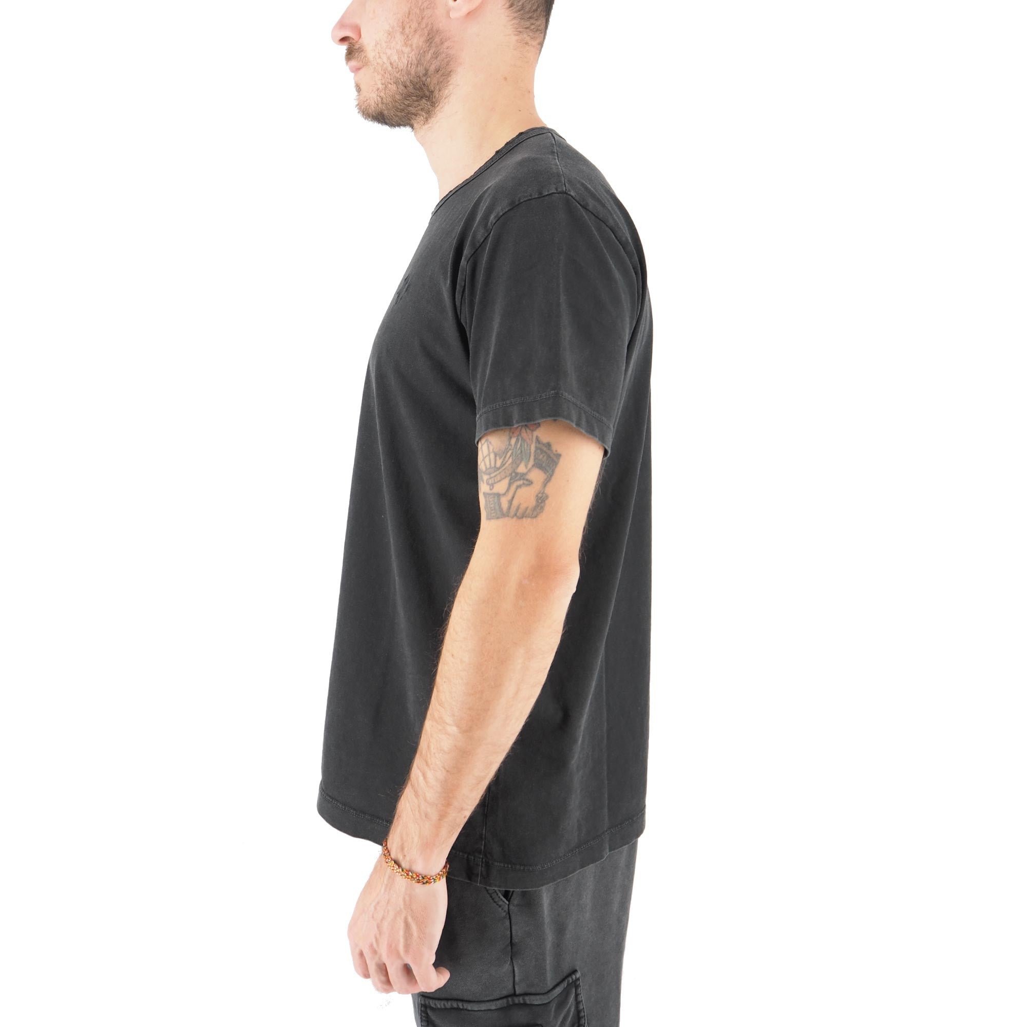 Devid Label Covent - T-shirt Girocollo - Destroyed, Nero – dettaglio prodotto 6 – Master SKU DL_SUPER COVENT NERO