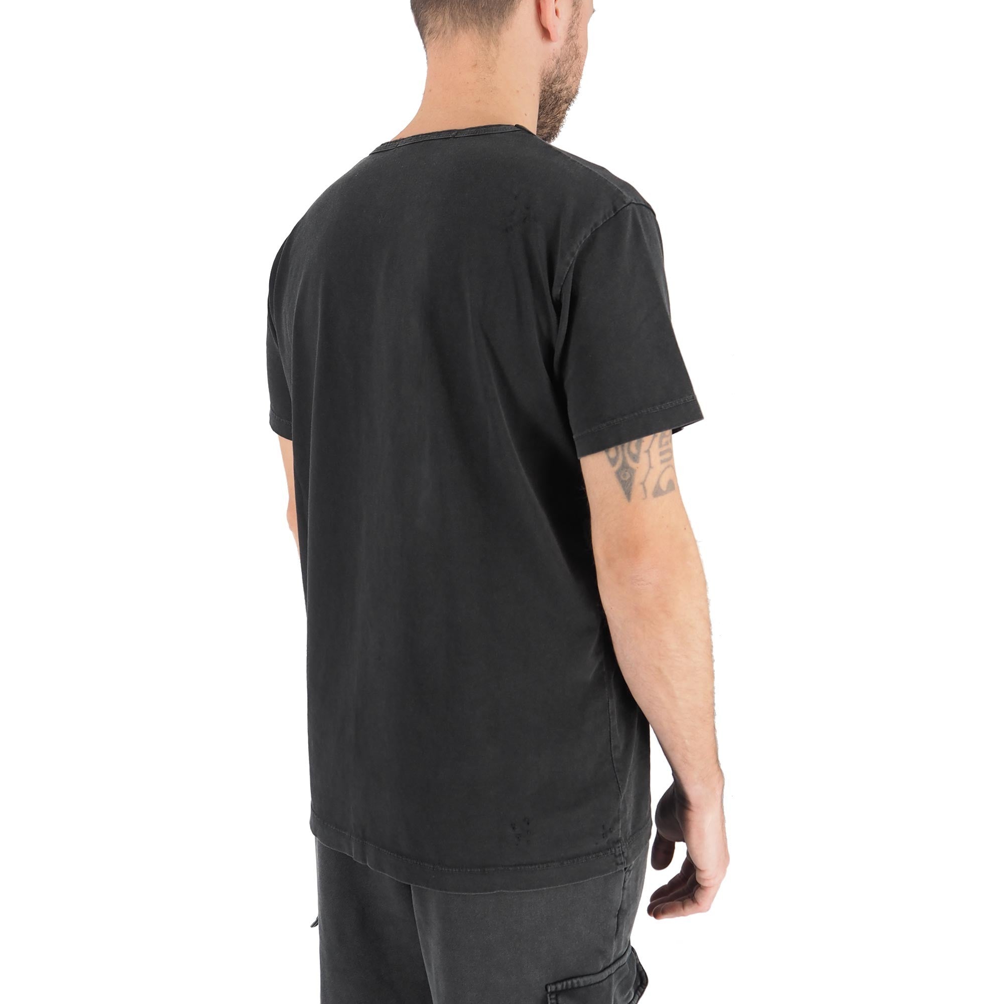 Devid Label Covent - T-shirt Girocollo - Destroyed, Nero – dettaglio prodotto 7 – Master SKU DL_SUPER COVENT NERO