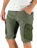 Devid Label Culebra - Bermuda Cargo - Essential, Verde – vista principale – Master SKU DL_CULEBRA ESS 2528 VERDE