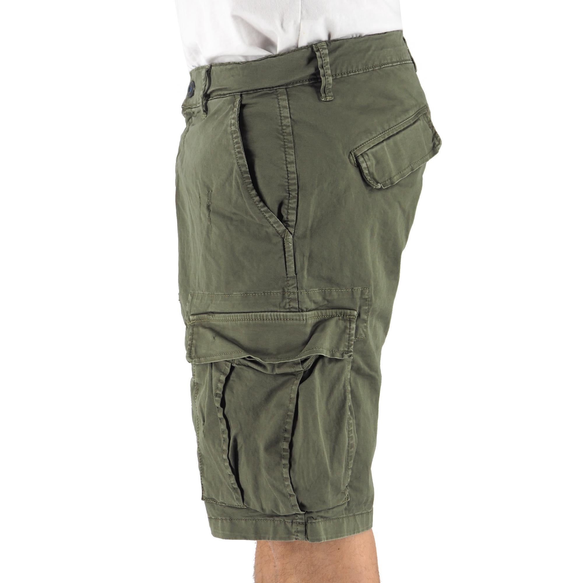 Devid Label DSQ - Bermuda Cargo - Cotone – dettaglio prodotto 4 – Master SKU DL_DSQ 13092 ARMY