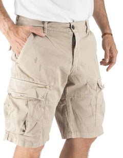 Devid Label DSQ - Bermuda Cargo - Cotone, Sabbia – vista principale – Master SKU DL_DSQ 13092 SABBIA