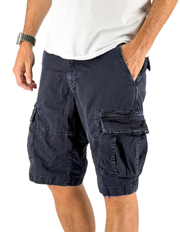 Devid Label DSQ - Bermuda Cargo - Ultralight, Blu – vista principale – Master SKU DL_BERMUDA_DSQ_LONG_C05_BLU