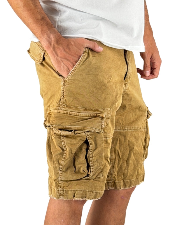 Devid Label DSQ - Bermuda Cargo - Ultralight, Sabbia – dettaglio prodotto 4 – Master SKU DL_BERMUDA_DSQ_LONG_C13_SABBIA