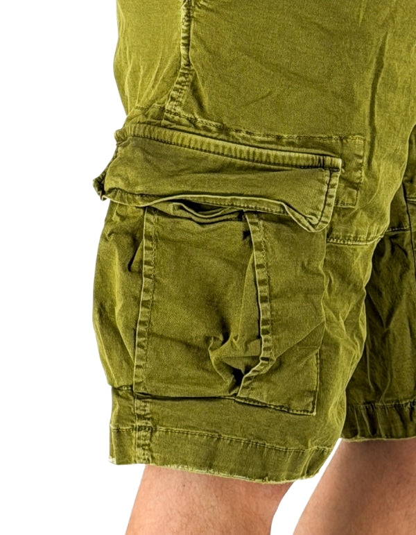 Devid Label DSQ - Bermuda Cargo - Ultralight, Verde – dettaglio prodotto 2 – Master SKU DL_BERMUDA_DSQ_LONG_C16_VERDE