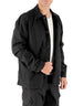 Devid Label Dundee - Overshirt in Gabardina - Essential, Nero – vista principale – Master SKU DL_OVERSHIRT ESSC06 NERO