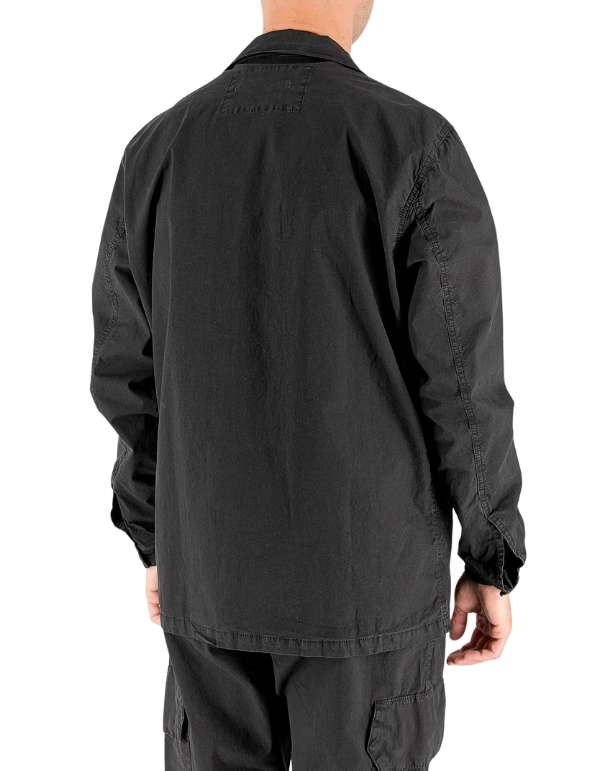 Devid Label Dundee - Overshirt in Gabardina - Essential, Nero – dettaglio prodotto 4 – Master SKU DL_OVERSHIRT ESSC06 NERO
