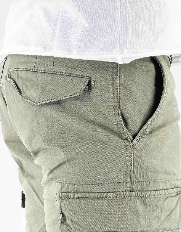 Devid Label Favignana - Bermuda Cargo - Essential, Verde – dettaglio prodotto 2 – Master SKU DL_JSE5BR000351_ARMY