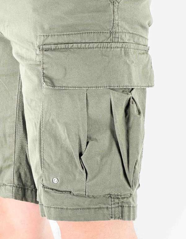 Devid Label Favignana - Bermuda Cargo - Essential, Verde – dettaglio prodotto 3 – Master SKU DL_JSE5BR000351_ARMY