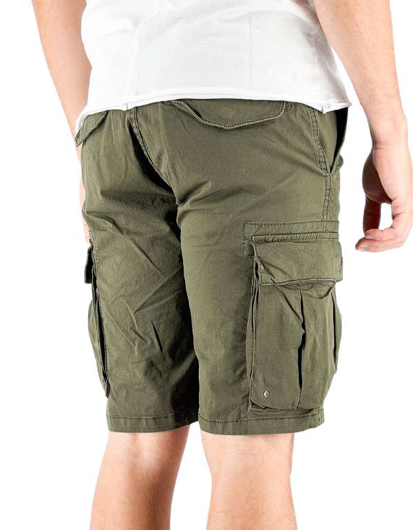 Devid Label Favignana - Bermuda Cargo - Essential, Verde – dettaglio prodotto 4 – Master SKU DL_JSE5BR000351_ARMY